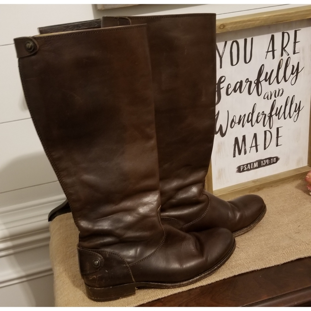 Frye Melissa button back boots